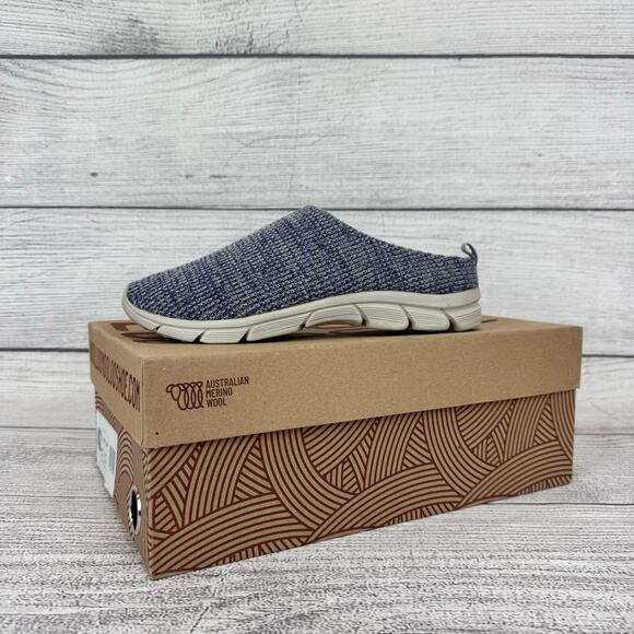 Woolloomooloo Unisex Mudgee Merino Wool Blue Multi Slip On Shoes Size 11.5/12 - Picture 2 of 12